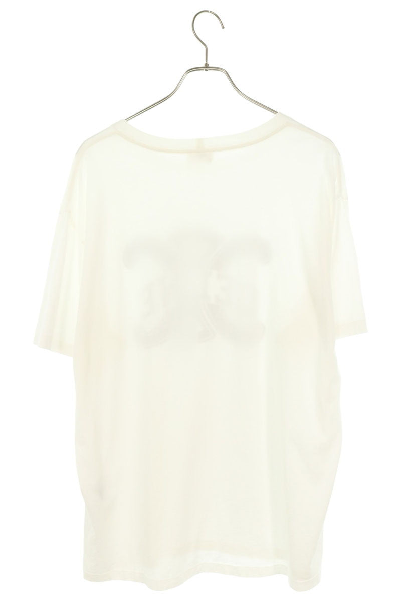 CELINE Triomphe Logo Loose Fit T-Shirt White Size L