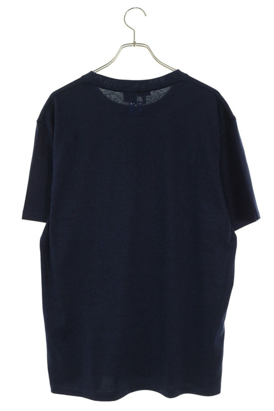 LOEWE Relaxed Fit Front Embroidered T-Shirt Navy Size M