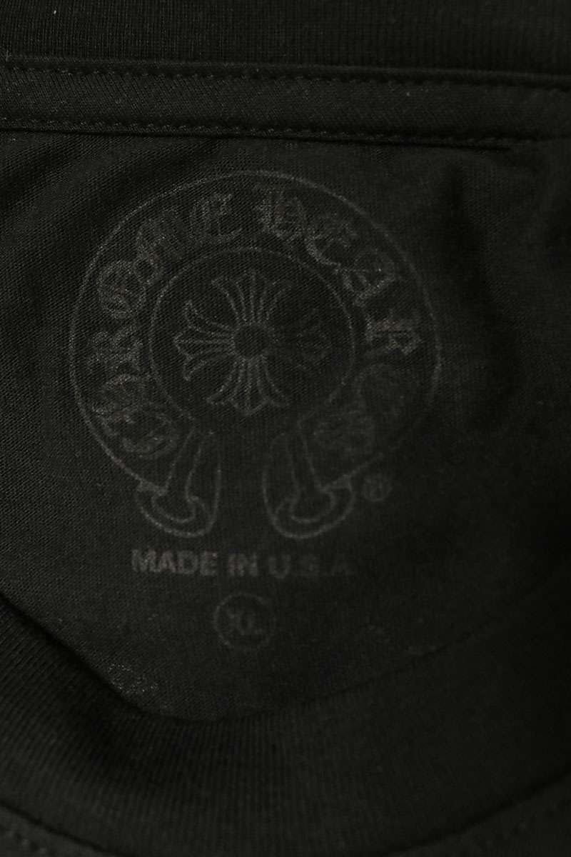 Chrome Hearts Horseshoe Print T-Shirt Black Yellow Size XL