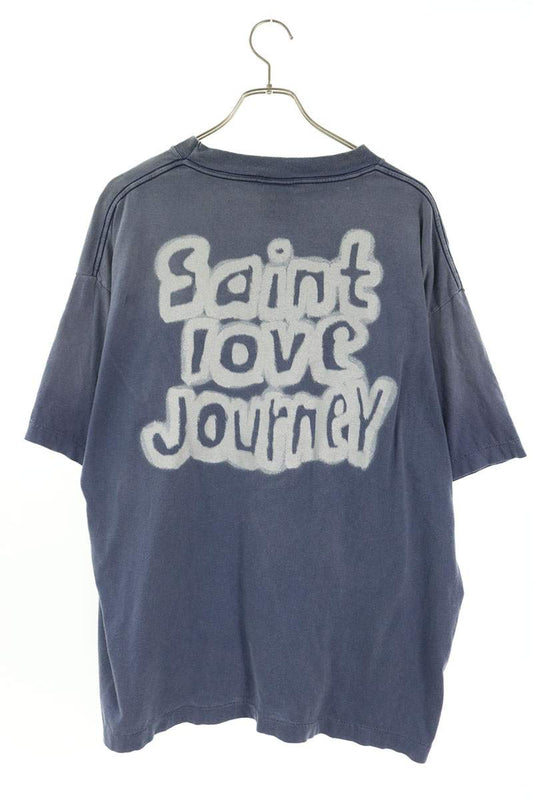 SAINT MICHAEL 26SS SERVICE Vintage Print T-Shirt Navy Size L