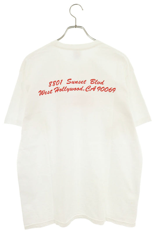 SUPREME West Hollywood Box Logo Print T-Shirt White Size L