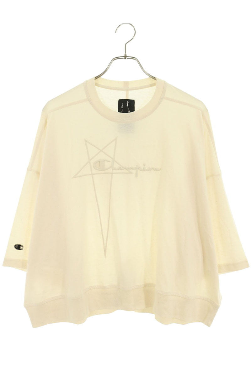 Rick Owens x Champion Cropped Logo T-Shirt White Size S