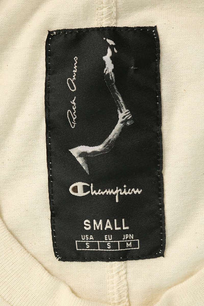 Rick Owens x Champion Cropped Logo T-Shirt White Size S