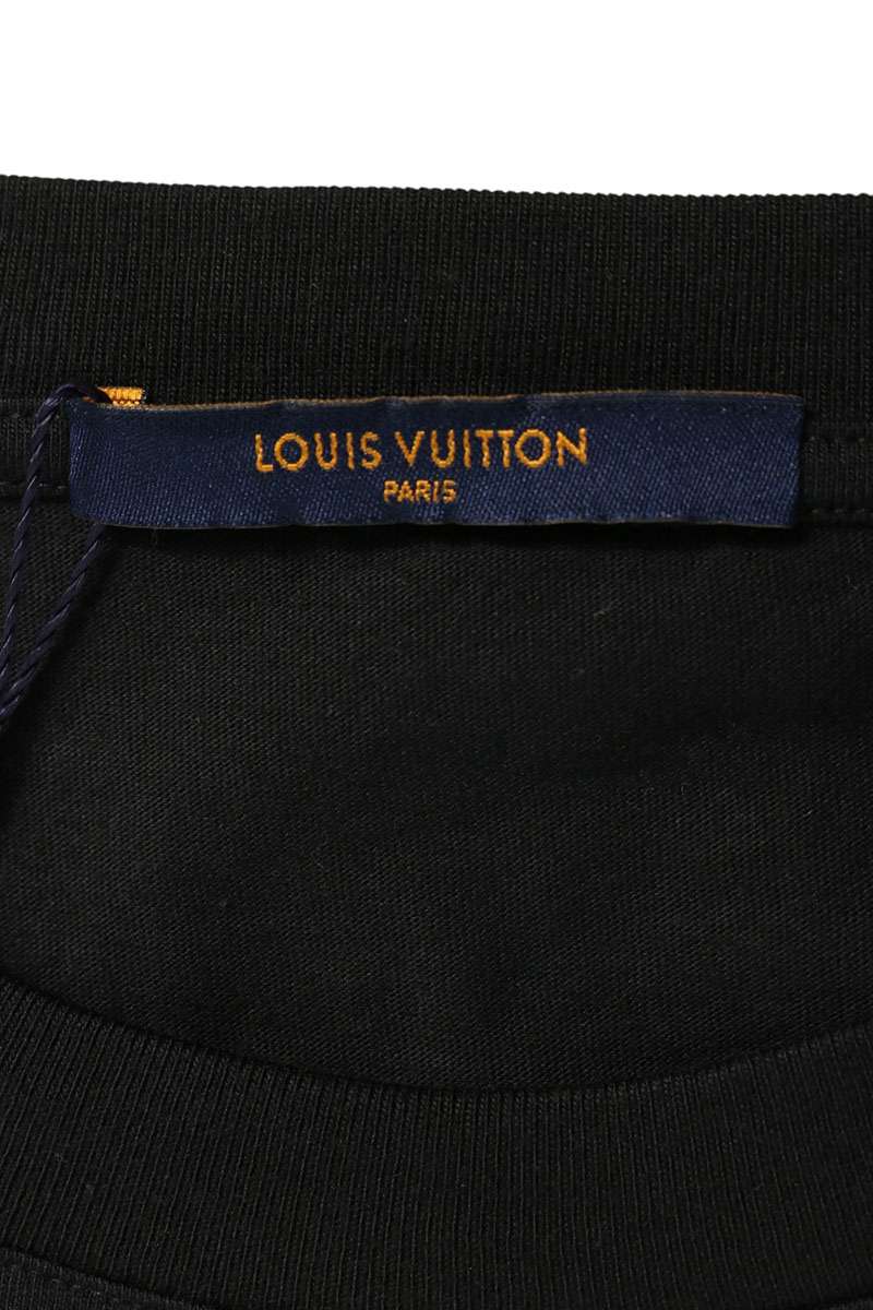 LOUISVUITTON LV Print T-Shirt Black Size XL