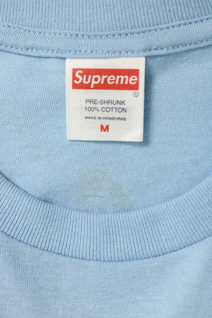SUPREME "SUPPER TEE" Last Supper Print T-Shirt Blue Size M