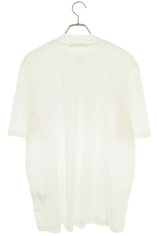 LOUISVUITTON High Neck Cotton T-Shirt White Size L