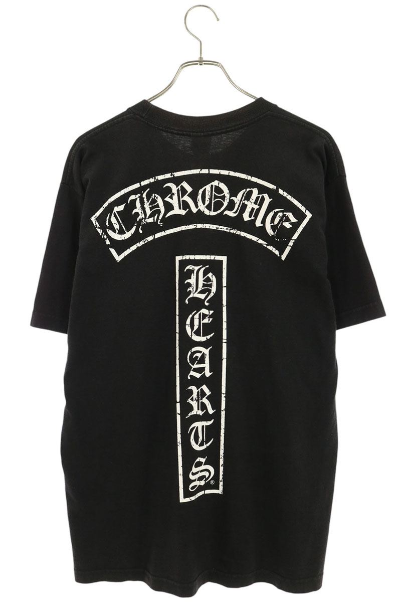 Chrome Hearts T-bar Logo Back Print T-Shirt Black Size L
