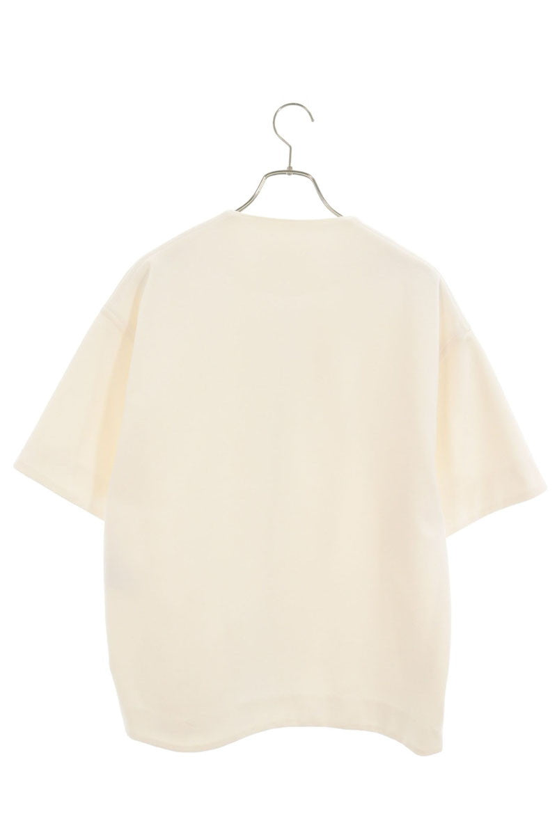JILSANDER 26SS Zip Crewneck T-Shirt White Size 48