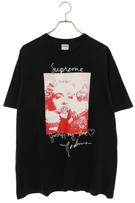 SUPREME 18AW Madonna Tee Black Cotton Size L