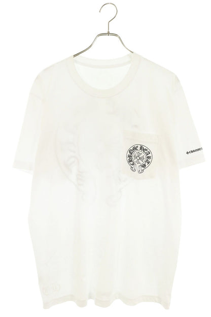 Chrome Hearts Back Horseshoe Print T-Shirt White Size L