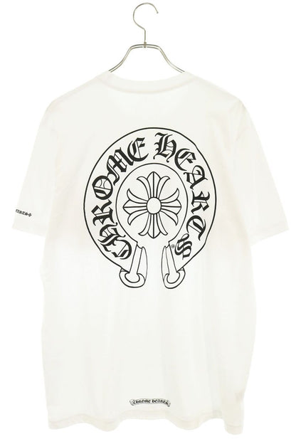 Chrome Hearts Back Horseshoe Print T-Shirt White Size L