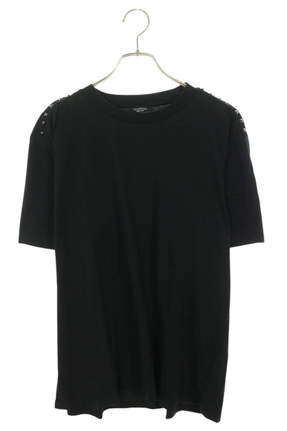 VALENTINO Rockstud Cotton T-Shirt Black Size L