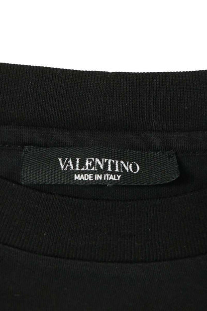 VALENTINO Rockstud Cotton T-Shirt Black Size L