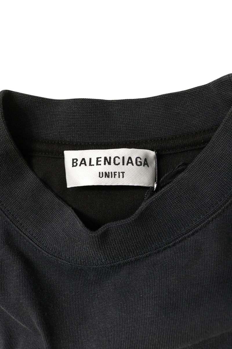 BALENCIAGA Speedhunters Upside Down T-Shirt Black Size 1