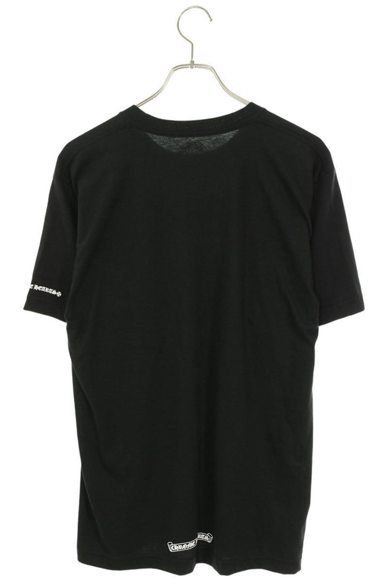 Chrome Hearts Neck Logo Print T-Shirt Black/White Size M