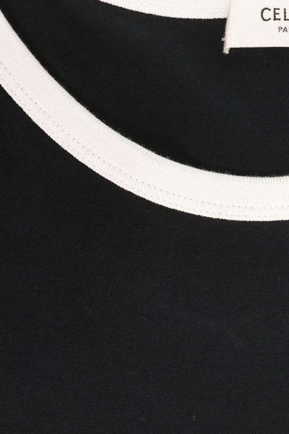 CELINE College Motif Ringer T-Shirt Size XL