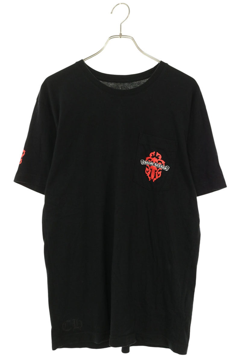 Chrome Hearts Back Vine Dagger T-Shirt Black/Red Size L