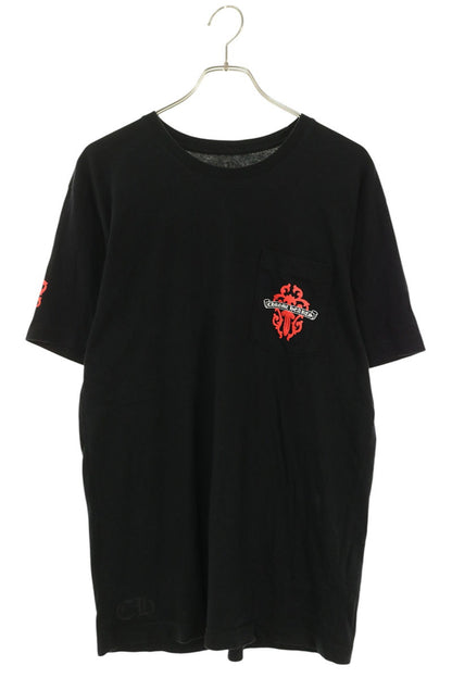 Chrome Hearts Back Vine Dagger T-Shirt Black/Red Size L