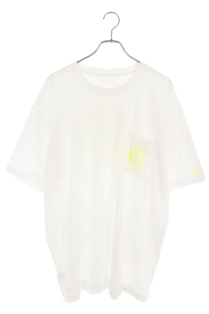 Chrome Hearts Back Horseshoe T-Shirt White/Yellow Size XXL