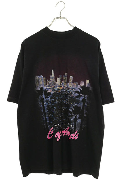 BALENCIAGA City Print Vintage T-Shirt Black Size XXS