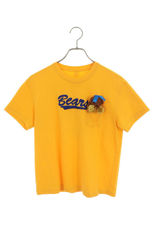 doublet 25SS Cheerleading Bear T-Shirt Yellow Size M