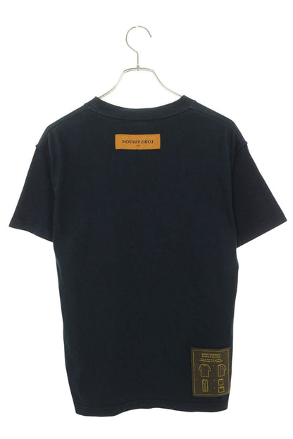LOUISVUITTON Inside-Out Cotton T-Shirt Navy Size XS