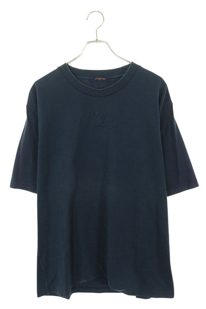 LOUISVUITTON LV Debossed Cotton T-Shirt Navy Size 4XL