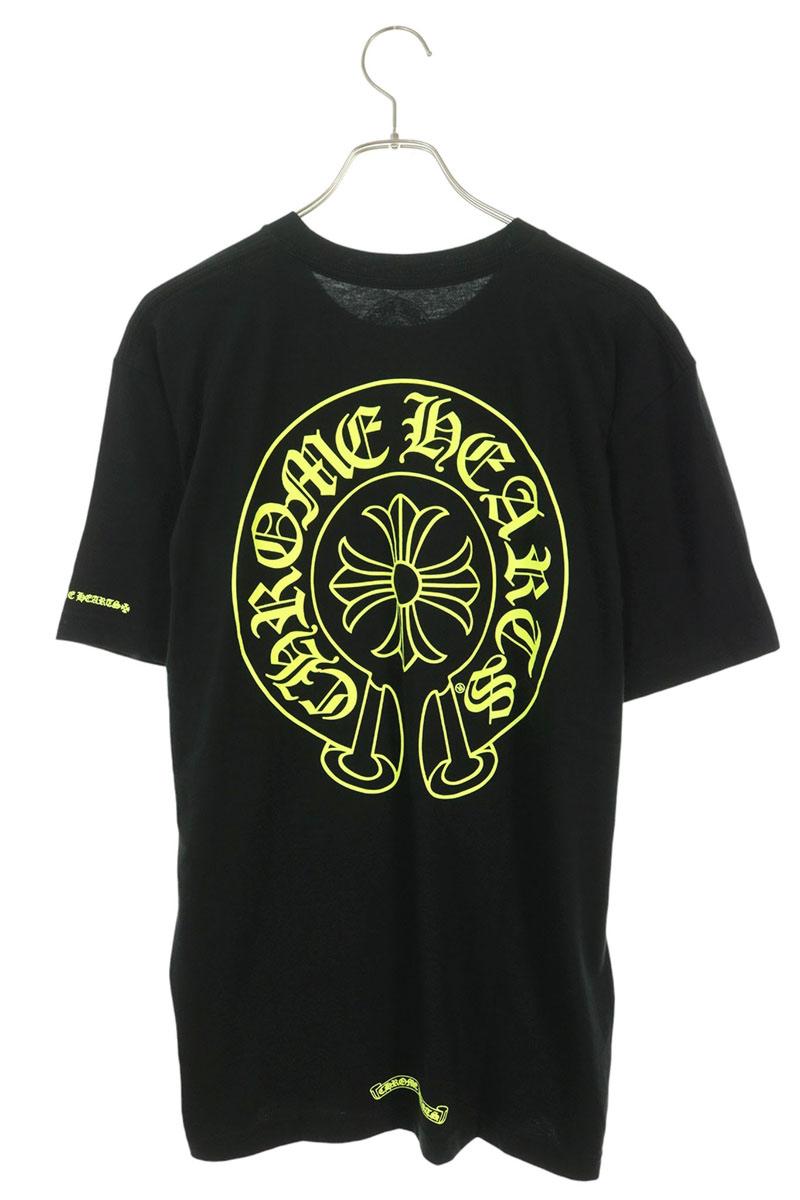 Chrome Hearts Horseshoe T-Shirt Black Yellow Size L