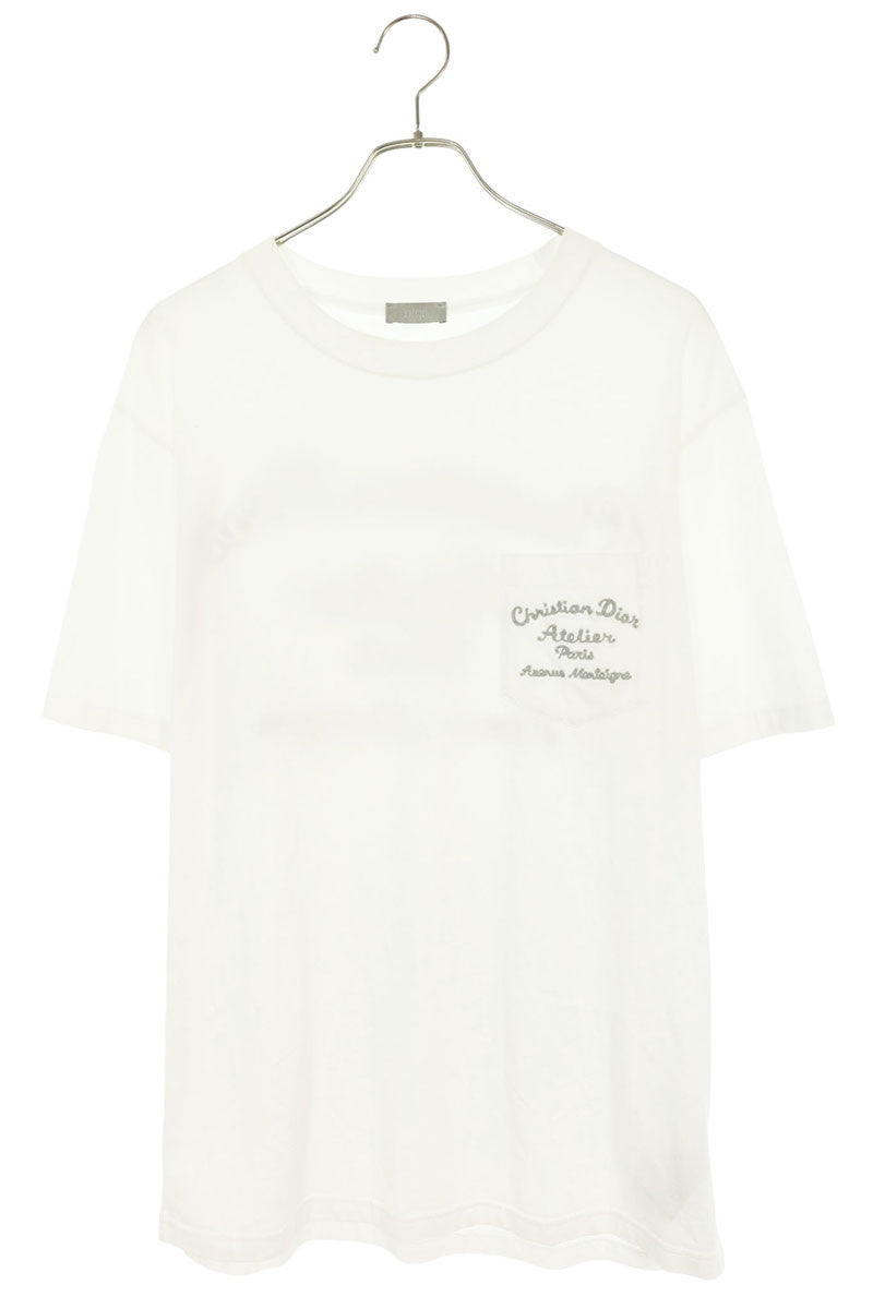 DIOR Atelier Embroidered Cotton T-Shirt White Size M