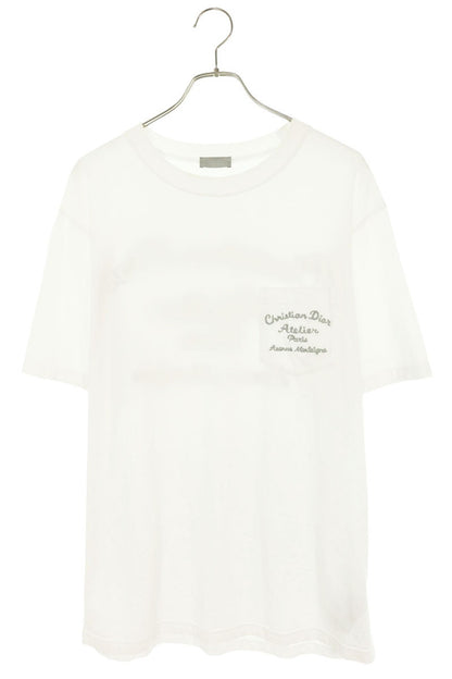 DIOR Atelier Embroidered Cotton T-Shirt White Size M
