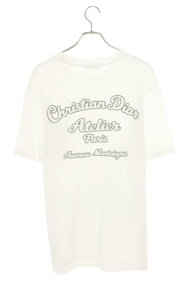 DIOR Atelier Embroidered Cotton T-Shirt White Size M