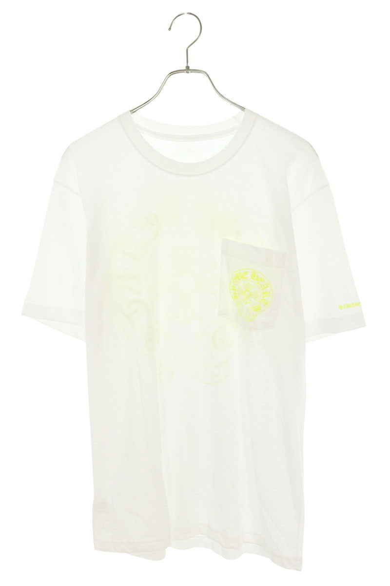 Chrome Hearts Horseshoe T-Shirt White Yellow Size L