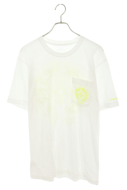 Chrome Hearts Horseshoe T-Shirt White Yellow Size L