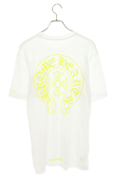 Chrome Hearts Horseshoe T-Shirt White Yellow Size L