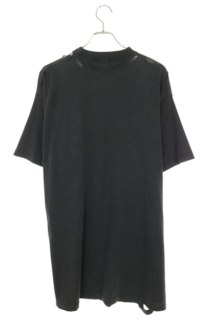 BALENCIAGA 24AW METAL HEADS Vintage T-Shirt Black Size 1