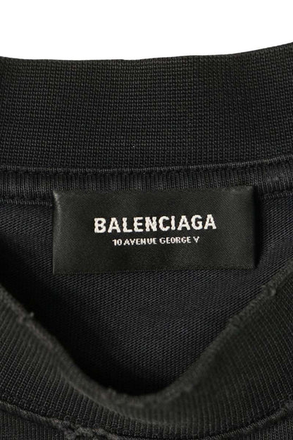 BALENCIAGA 24AW METAL HEADS Vintage T-Shirt Black Size 1