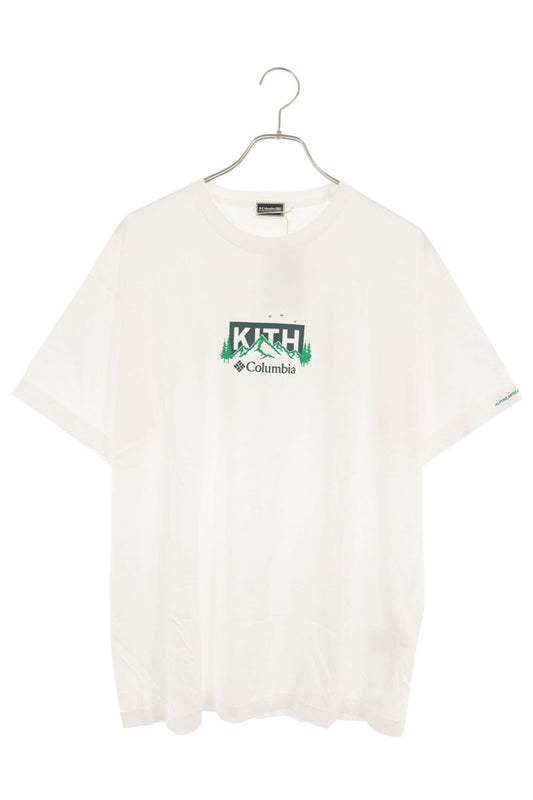 KITH x Columbia Landscape Box Logo T-Shirt White Size M