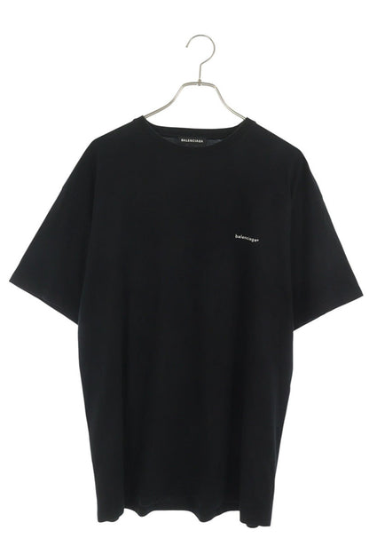BALENCIAGA Copyright Logo Print T-Shirt Black Size S