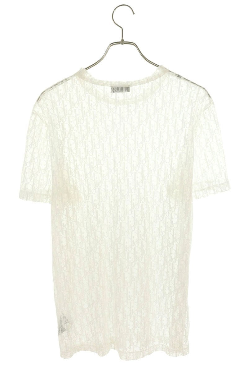 DIOR Oblique Sheer T-Shirt White Size M