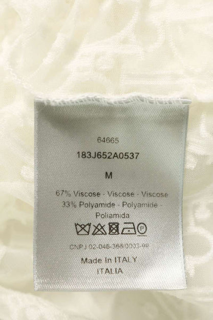 DIOR Oblique Sheer T-Shirt White Size M