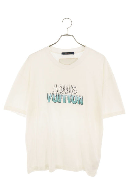 LOUISVUITTON 23AW Embroidered Beads T-Shirt White Size XL