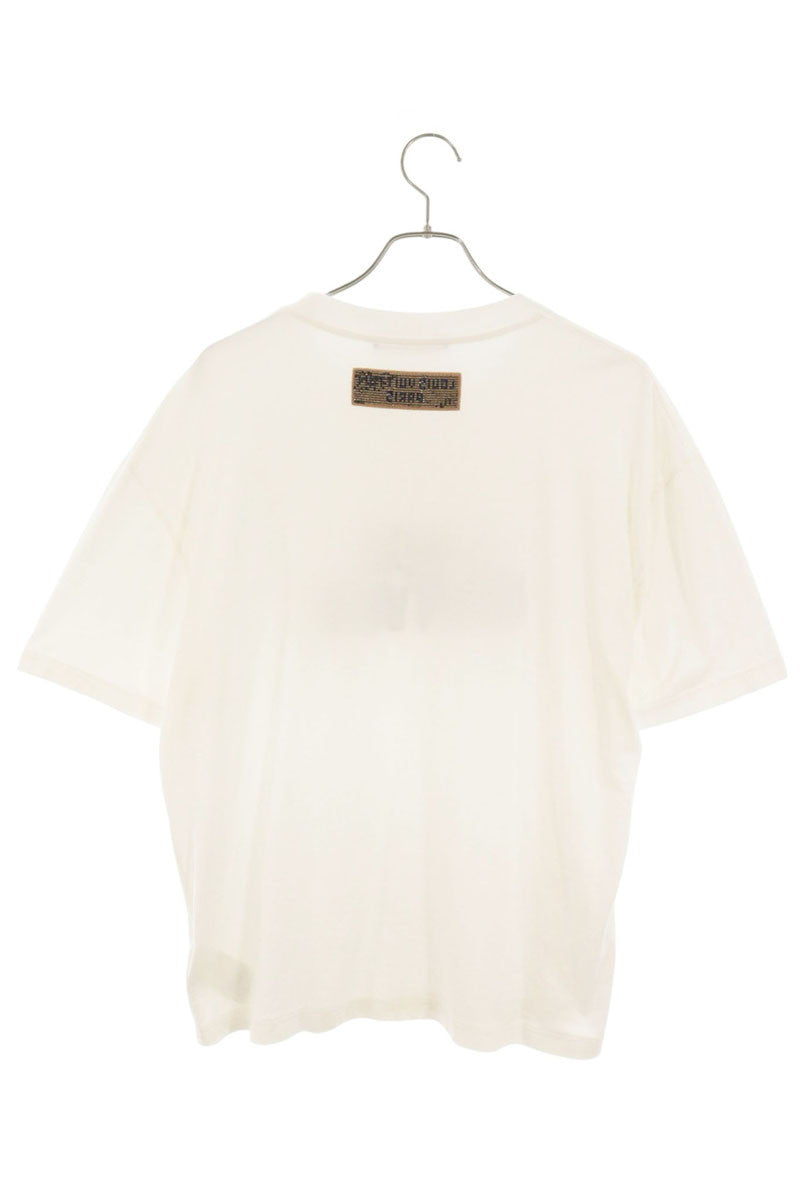 LOUISVUITTON 23AW Embroidered Beads T-Shirt White Size XL