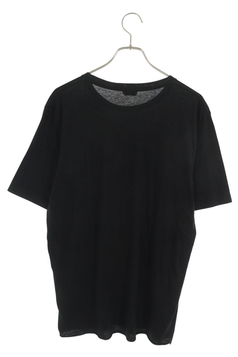 SAINT LAURENT PARIS Logo Star Print T-Shirt Black Size S