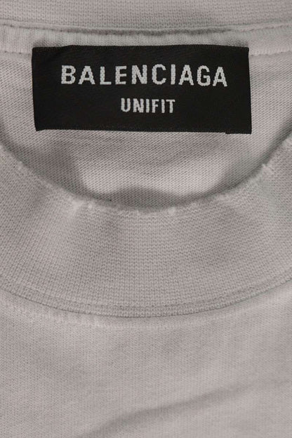 BALENCIAGA Metal Logo Vintage T-Shirt Gray Size 1