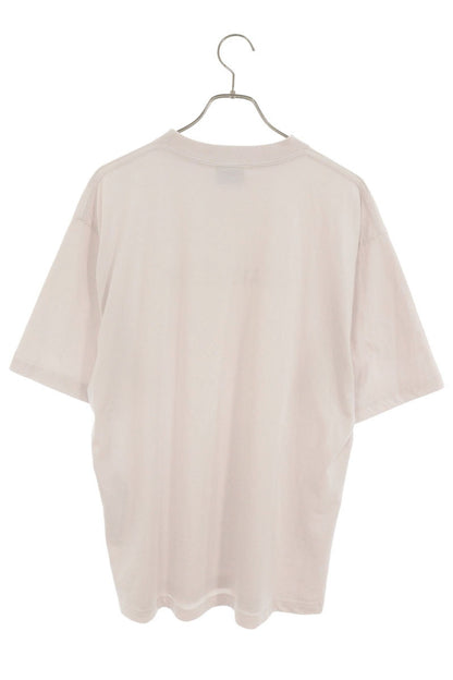 BALENCIAGA Mirror Logo Print T-Shirt Off-White Size S