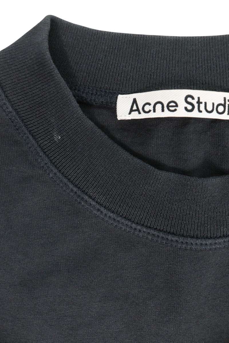 ACNE STUDIOS Logo Stamp Print T-Shirt Black Size XS