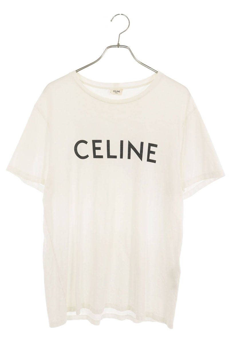 CELINE Classic Logo T-Shirt White Size L