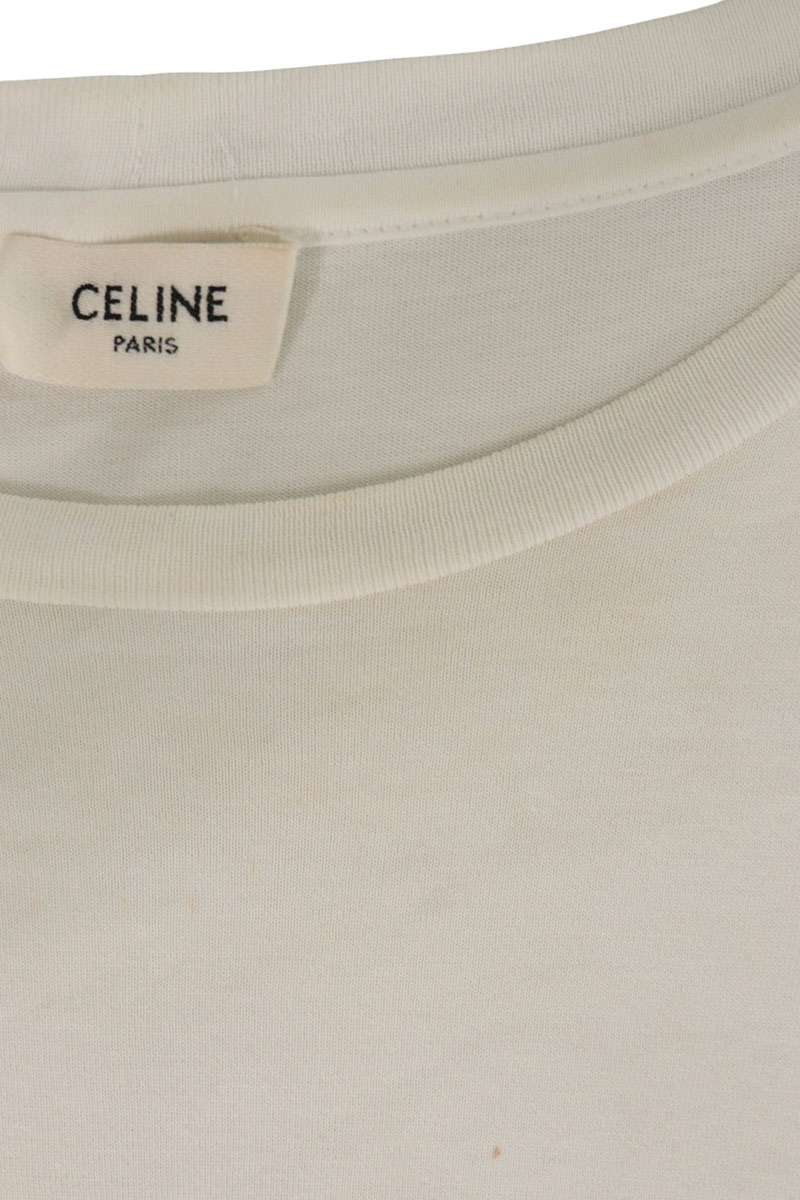 CELINE Classic Logo T-Shirt White Size L