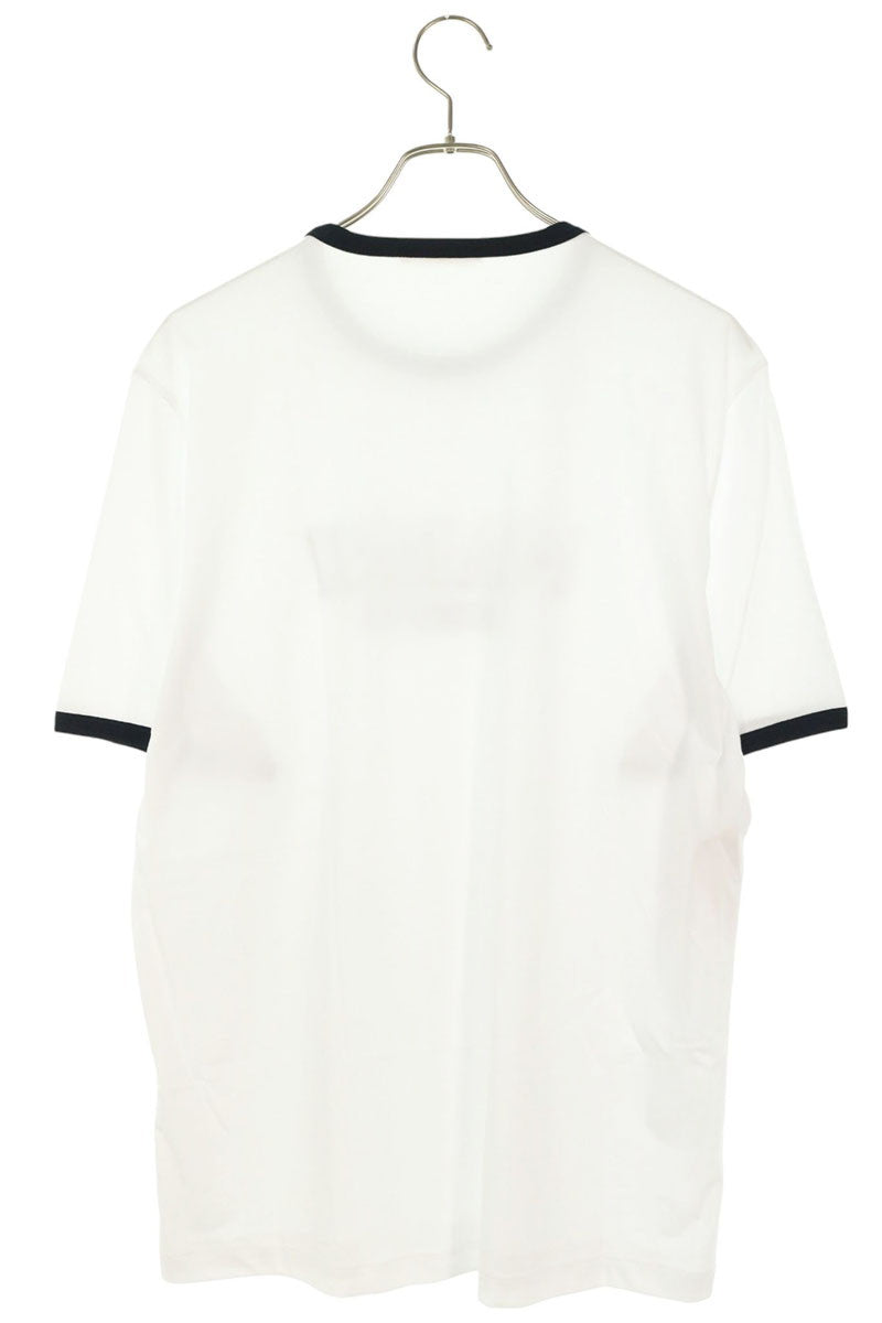 MARNI Flock Print Cotton T-Shirt White Size 50