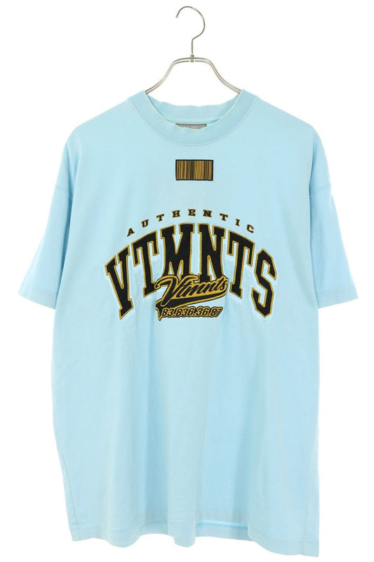 VTMNTS Logo Embroidery T-Shirt Light Blue Size S